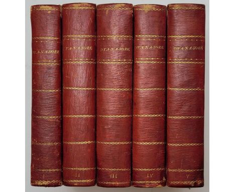 [Wilhelm Friedrich von Meyern]. Dyn - Na - Sore oder die Wanderer. Neue Auflage. Erster [bis] fünfter Theil. Leipzig, Schaumb