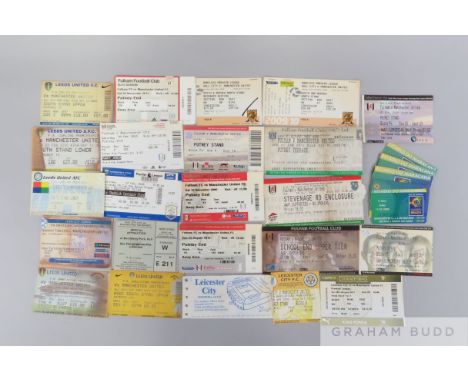 Collection of modern Manchester United away ticket stubs 2000s and World Club Championship Brazil 2000 tickets (a lot)
