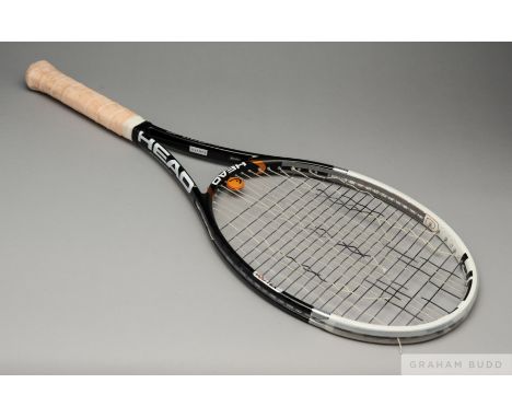 Novak Djokovic Head Speed MP315 2011 Wimbledon Championship-winning match used tennis racket interior of the frame stamped NO