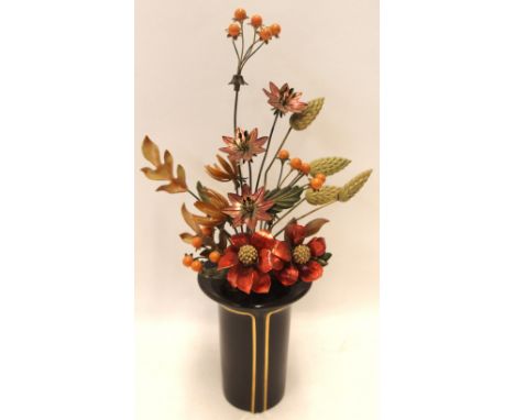 House of Igor Carl Faberge for Franklin Mint 'The Autumn Palace Bouquet', 23cm high Condition Report: nice condition, some li
