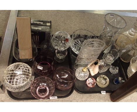 A Dartington crystal vase, a Caithness Whirligig paperweight, other Caithness glass and crystal etc Condition Report: Availab