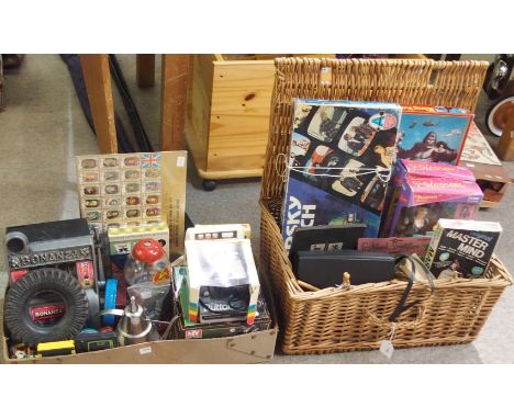 Two boxes of miscellaneous including toys, Polaroid camera etc Condition Report: Available upon request