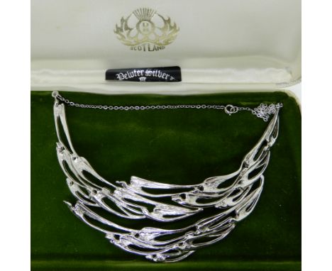A flight of swallows necklace by Art Pewter Silver Ltd Condition Report: Not available for this lot