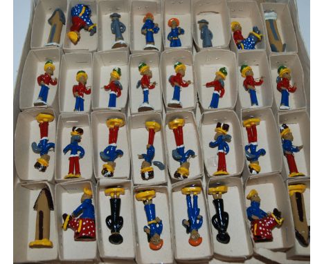 An ethnic ceramic chess set with ceramic board Condition Report: Available upon request