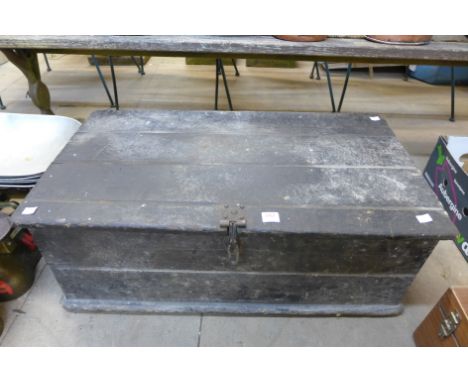 A pine tool box