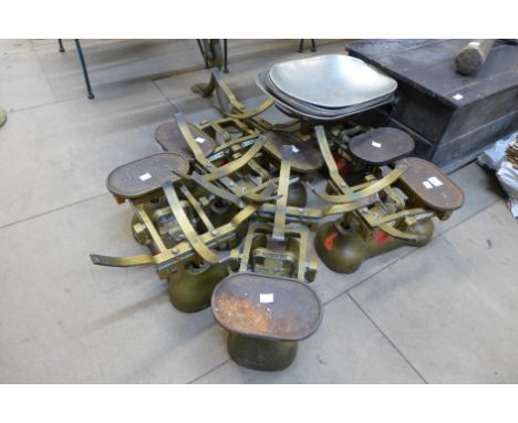 Six sets of Avery scales