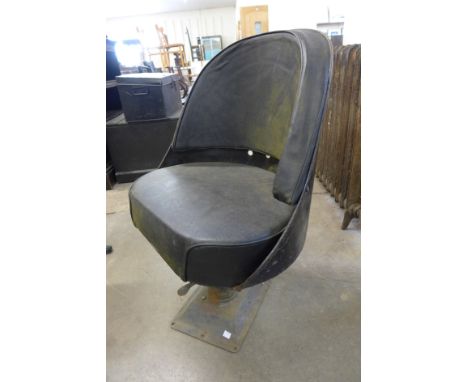 A vintage barbers chair