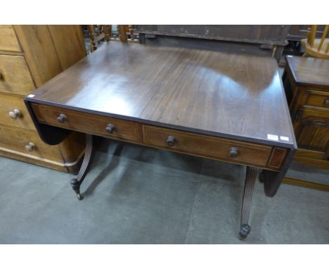 A George IV mahogany sofa table