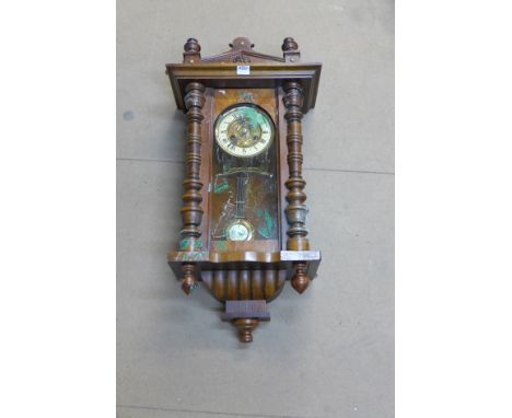 A 19th Century mahogany Vienna wall clock
