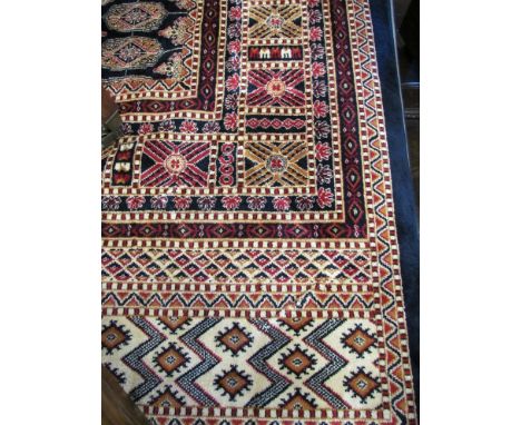 A blue ground Bokhara carpet 2.8m x 2m