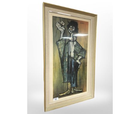 Fernandez Diaz : Portrait of a clown, colour print, 34 cm x 63 cm.