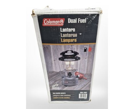 A Coleman dual fuel lantern, in box.