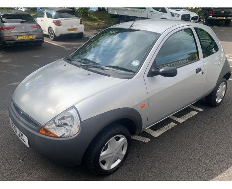 2001 Ford Ka three-door hatchback motor car, colour silver, 1299 cc, registration NG51 JZL, petrol, manual, only 6,627 miles,