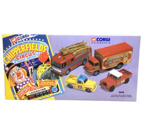 CORGI, CHIPPERFIELDS CIRCUS, comprising 97022 AEC Regal Living Quarters, 97885 Scammel Highwayman Trailer &amp; Caravan, 9788