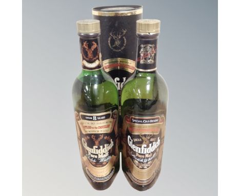 Glenfiddich Pure Malt 8 year old Scotch and Special Old Reserve 75cl. (2)