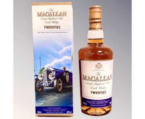 The Macallan single Highland malt Scotch Whisky 'Twenties', 500ml, boxed.