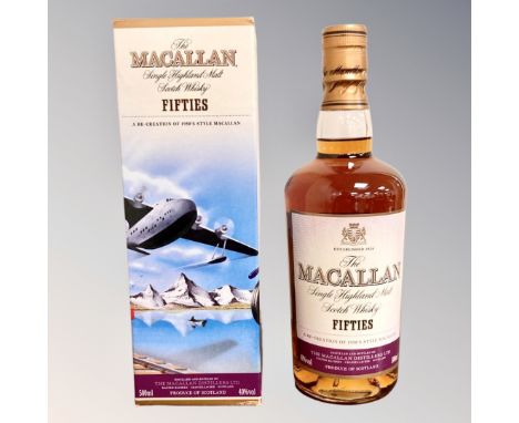 The Macallan single Highland malt Scotch Whisky 'Fifties', 500ml, boxed.