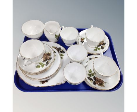 A twenty one piece Royal Stafford beechwood bone china tea service 