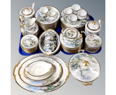 An extensive 20th century Oriental eggshell tea and dinner service 