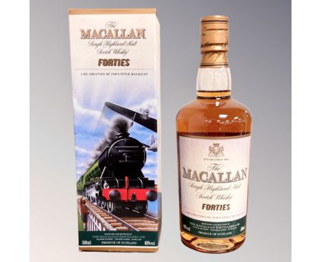 The Macallan single Highland malt Scotch Whisky 'Forties', 500ml, boxed.