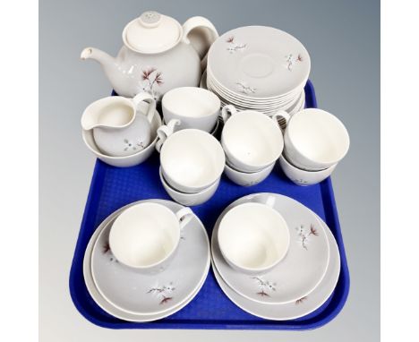 A tray of thirty-seven piece Royal Doulton Forest Pine tea service 
