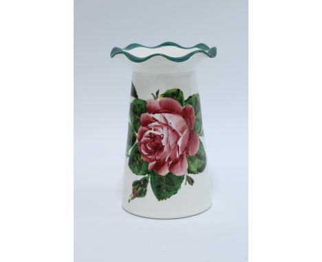 Wemyss cabbage rose pattern vase, 15cm. 