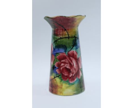 Wemyss Ware Jazzy pattern vase, 20cm. 