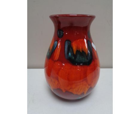 A Poole pottery glazed vase, height 21.5 cm