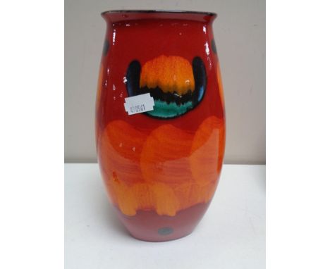 A Poole pottery glazed vase, height 25 cm