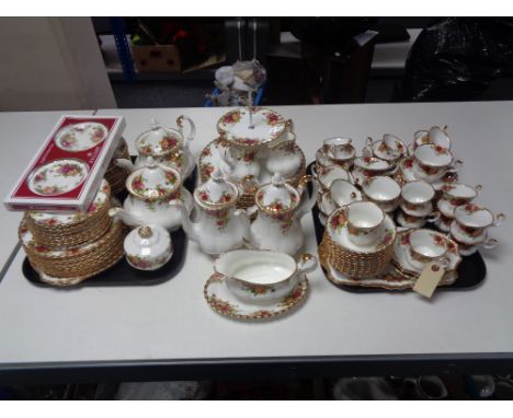An extensive Royal Albert Old Country Roses tea and dinner service 