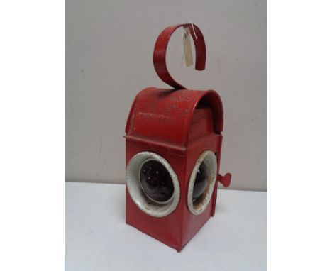 A vintage Kenyons railway lamp 