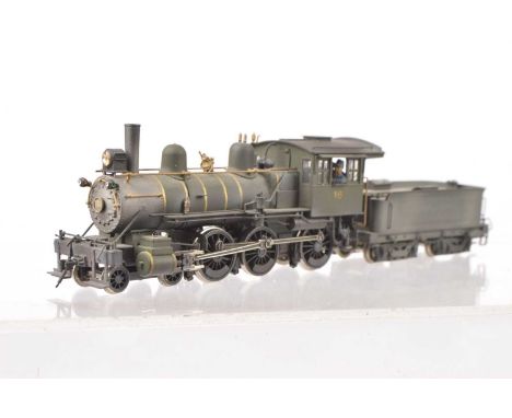 Nickel Plate Products Inc H0 Gauge Chicago Burlington & Quincy K-2 Ten Wheeler 4-6-0,  made by NAP, Japan, custom painted  an