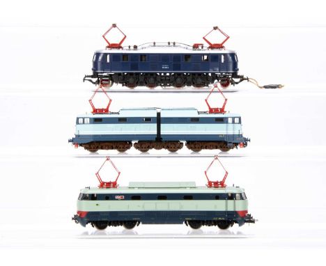 Rivarossi HO Gauge Italian and German Electric Locomotives (3), three unboxed examples, German DB 118 026-4 minus a buffer th