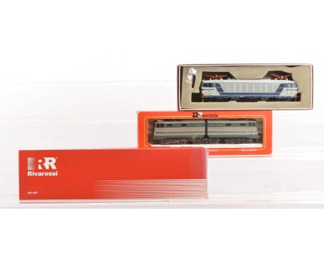 Rivarossi HO Gauge Italian Electric Locomotives (3), three boxed examples, 1447 E 646-021 articulated locomotive in green/gre