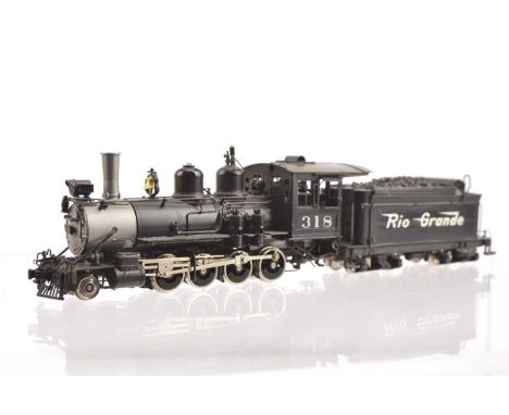Key Imports H0n3 Gauge Denver & Rio Grande Western Class C-18 2-8-0,  made by Samhongsa, Korea, custom painted to high standa