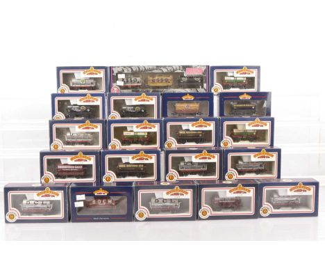 Bachmann 00 Gauge various Tank wagons (22 wagons, 20 boxes) including 33-527 ESSO Triple pack, Castrol (3), Swindon United Gl