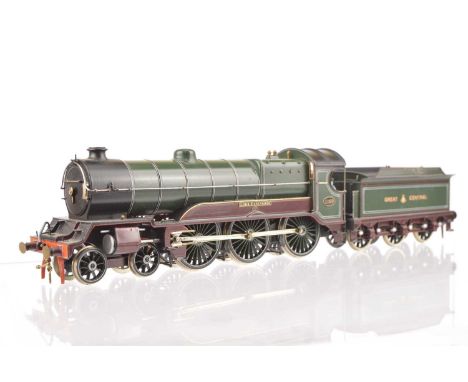 Kit-built 4mm Finescale 00 Gauge GCR 4-6-0 Lord Faringdon Locomotive and Tender No 1169,  built and painted to high standard,