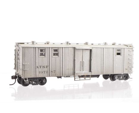 Pecos River Brass H0 Gauge WX-6 Tool Car 6 Windows No 2733, made by Hyodong, Korea, custom painted and weathered to good stan
