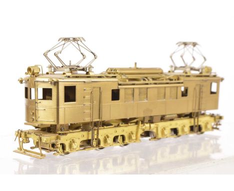 Nickel Plate Products Inc H0 Gauge CSS&SB South Shore 700 Box Cab Electric No 2768, made by NKP/NAP, Japan, unpainted, in ori