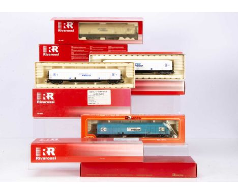 Rivarossi HO Gauge Italian Freight Stock (10), all boxed, Interfrigo Refrigerated bogie Units, 2431 (2), 2089, 2437, HR6008, 