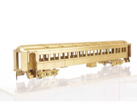 North West Short Line H0 Gauge Erie Stillwell 72' Car square window version,  made by Orion, Japan, unpainted, in original un