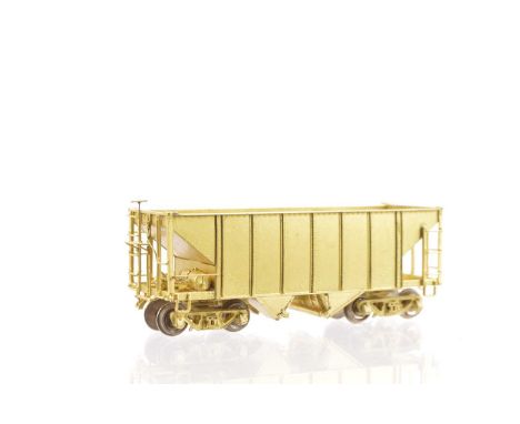 Hallmark Models Inc H0n3 Gauge East Broad Top 2 Bay Steel Hopper Car,  made by Taehwa, Korea, in original  box, VG, box G-VG