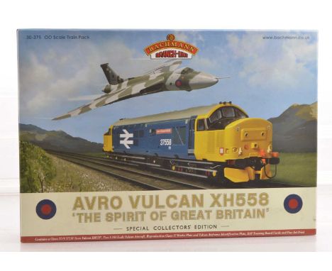 Bachmann OO Gauge Spirit of Great Britain Special Collectors Edition Diesel Locomotive and Vulcan Aircraft Set,  boxed 30-375