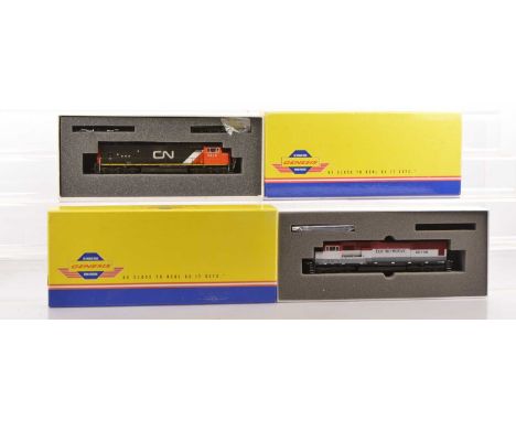 Genesis by Athearn American HO Gauge Diesel Locomotives, both boxed G6132 SD701 5610 in red/black Canadian National Livery an