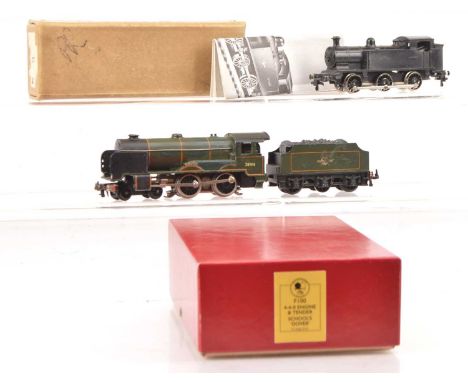 Trix 00 Gauge 12v DC 'Schools' class Locomotive and 0-6-0T, the uncommon 'Schools' in BR green as No. 30911 'Dover', dated L.