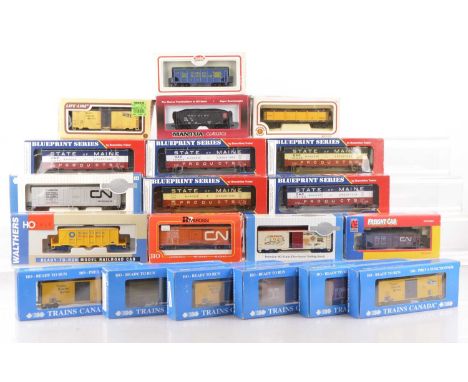American HO Gauge Freight Stock (20), all boxed, from various regions in various liveries, Branchline Trains rake of five Sta