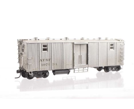 Pecos River Brass H0 Gauge  WX-6 Tool Car 5 Windows No 2732 , made by Hyodong, Korea, custom painted and weathered to good st