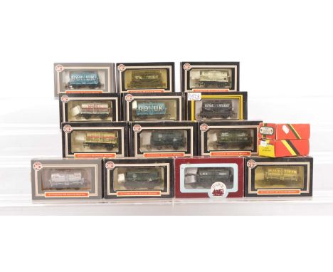 Dapol 00 Gauge various boxed Tank wagons (15), including Benzol Mitcham, ESSO, Shell, BP, ICI (2), RONUK (2), Royal Daylight 