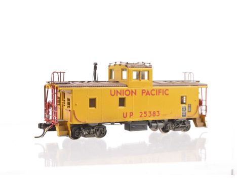 Overland Models Inc H0 Gauge UP CA-6 Caboose OMI-1211,  made by Ajin Precision Mfg, Korea, custom painted and lightly weather