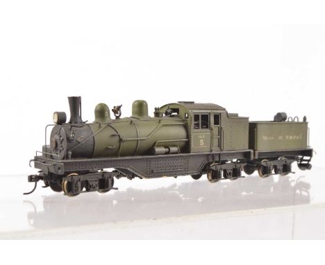 United Scale Models HO Gauge 90 3 truck Minas De Tarapaca Shay No 5,  made in Japan,  custom painted to good standard, in ori